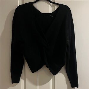 Cropped Black Sweater